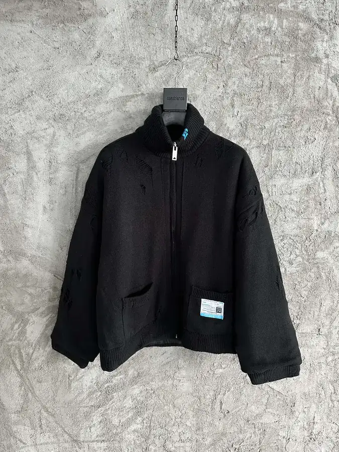 Maison MIHARA YASUHIRO 2024SS Handmade Ripped Zipper Cotton Coat