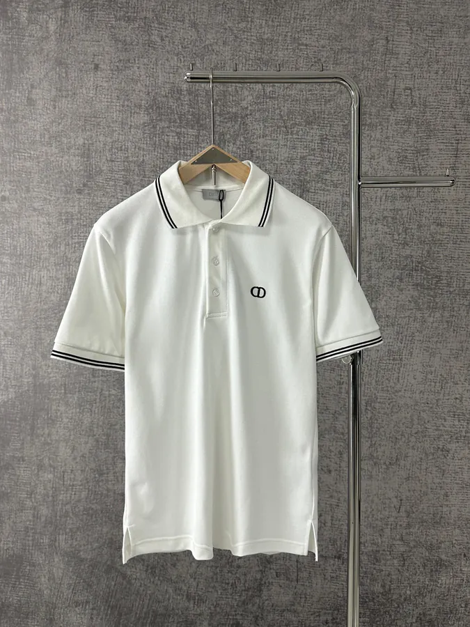 2025 New Summer Icon T Shirt with Minimal Logo Embroidery for Men