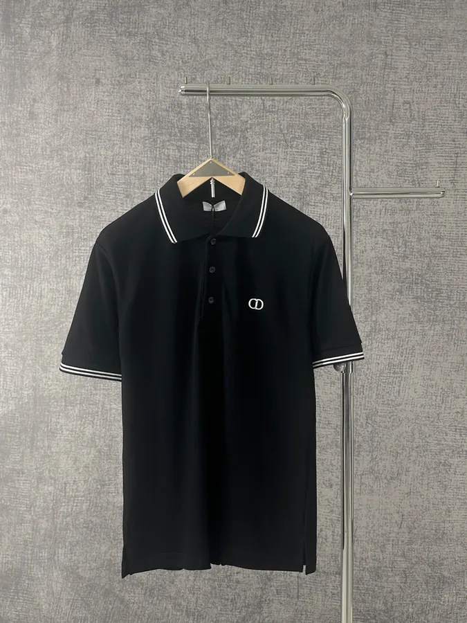 2025 New Icon Logo Embroidered Summer Men's Short Sleeve Shirt