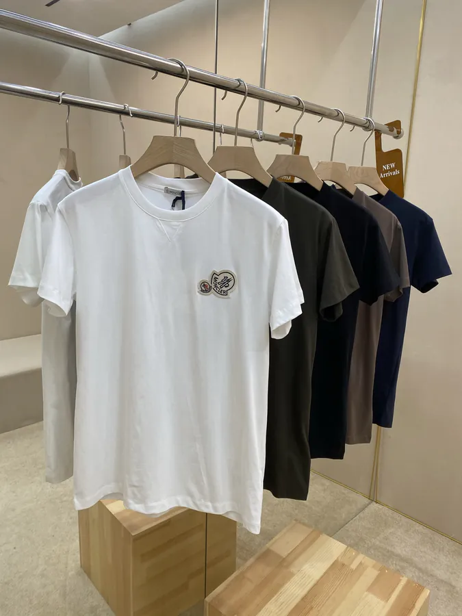 Mom25 New Double Logo Patch Short Sleeve T Shirt