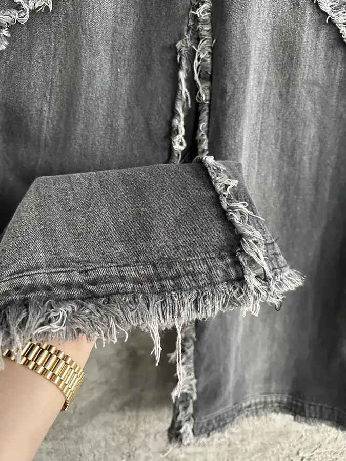 NOFAITH STUDIOS Water Scuffed Tassel Trousers