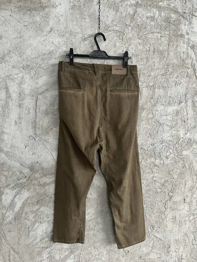 UMA WANG 2023SS Water Damaged Cotton Pants