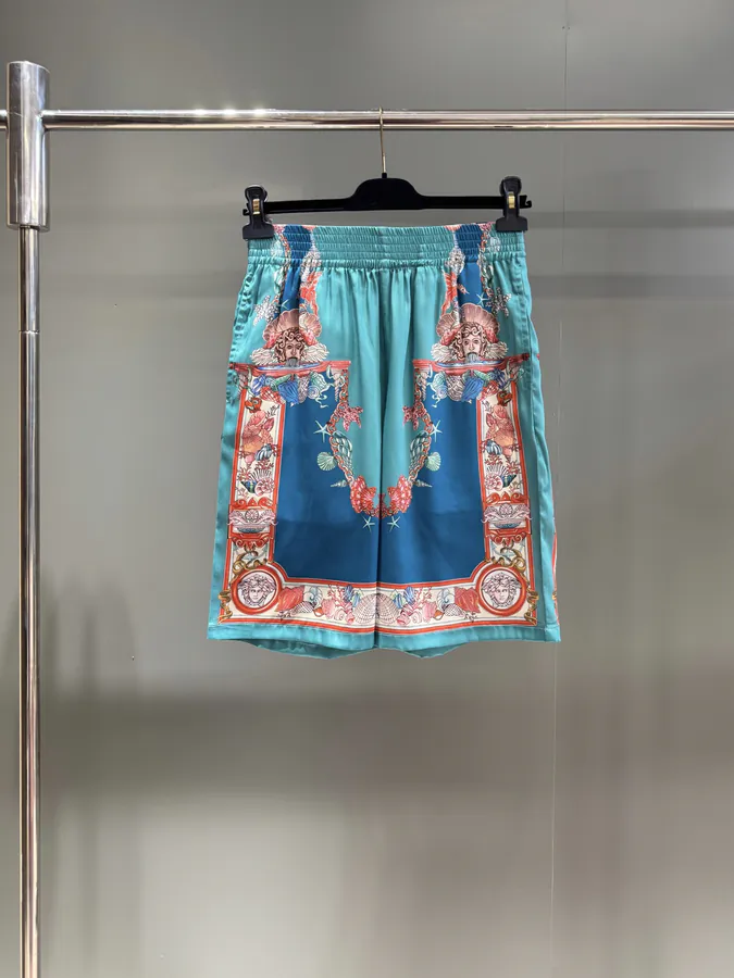 P460 Coral Theatre Silk Shorts