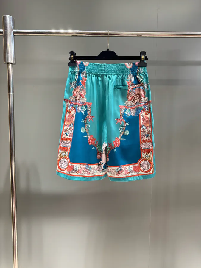 P460 Coral Theatre Silk Shorts