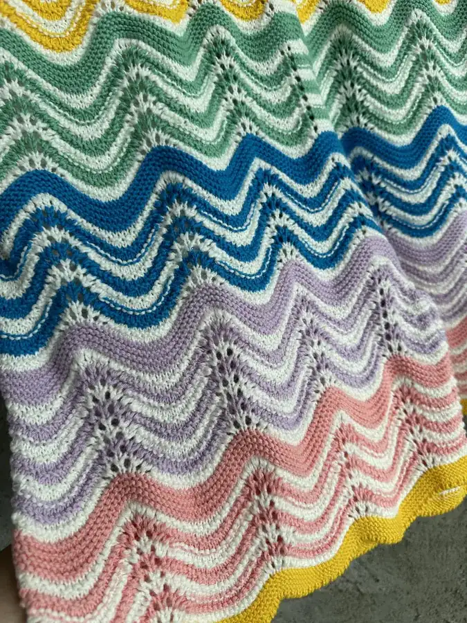 CASABLANCA 2024SS Rainbow Arch Wavy Pattern Knit Shorts