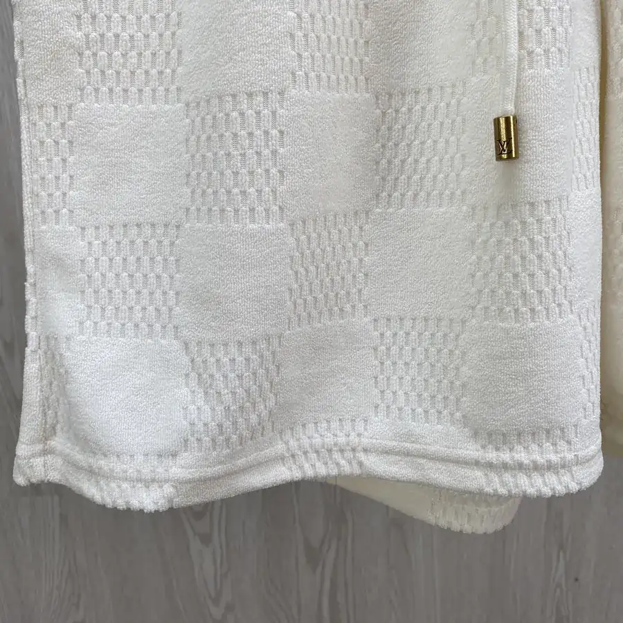 Louis Vuitton Men's Damier Shorts in Light Beige