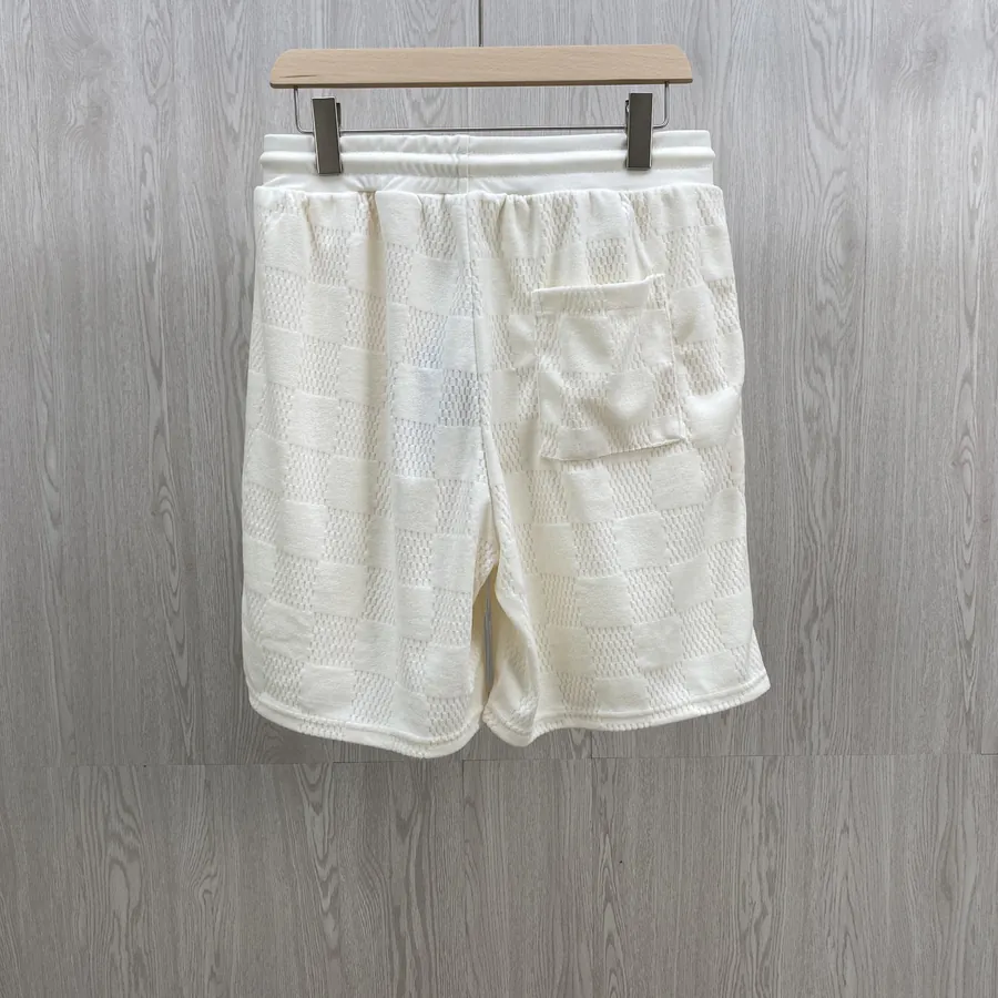 Louis Vuitton Men's Damier Shorts in Light Beige