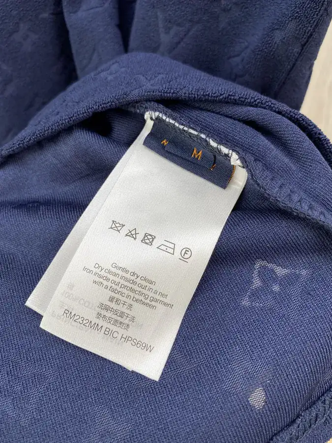 Louis Vuitton Checkerboard Fleece Round Neck Short Sleeve