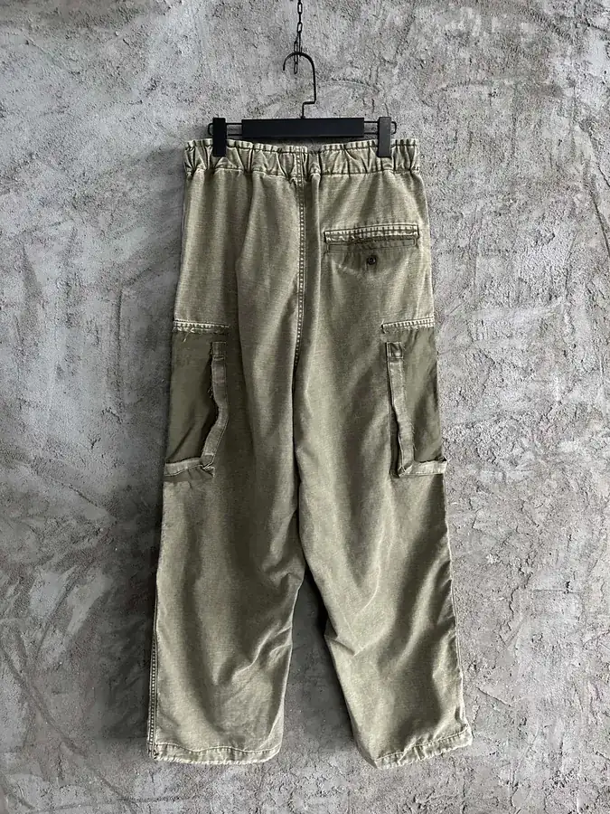 Maison MIHARA YASUHIRO Vintage Washed Knife Pocket Wide Leg Trousers