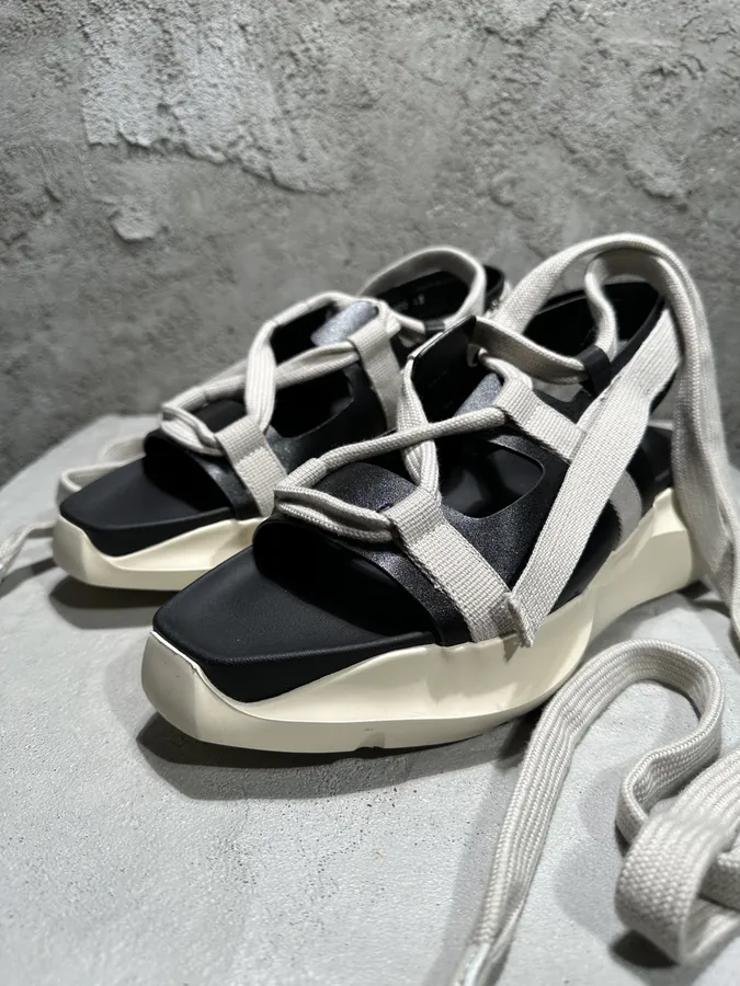 Rick Owens 2023SS Thick Heel Buckle Sandals