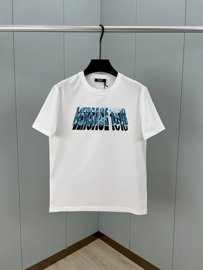 Versace Summer 25 Letter Print T Shirt
