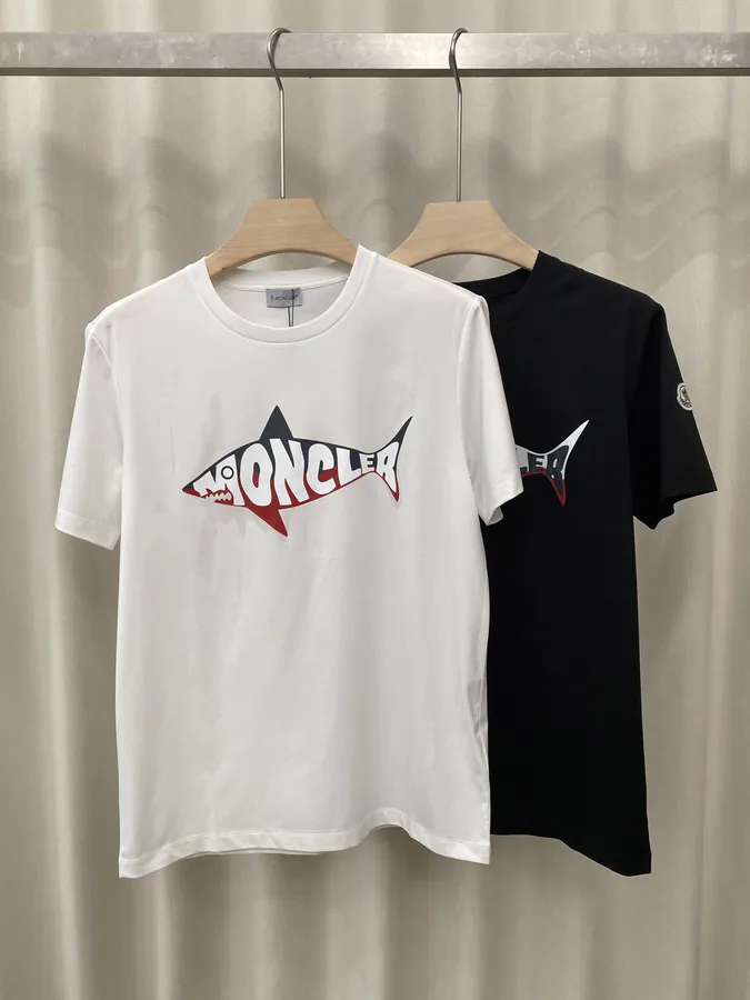 Mon&cler 25春夏 Shark Letter Logo Print T Shirt