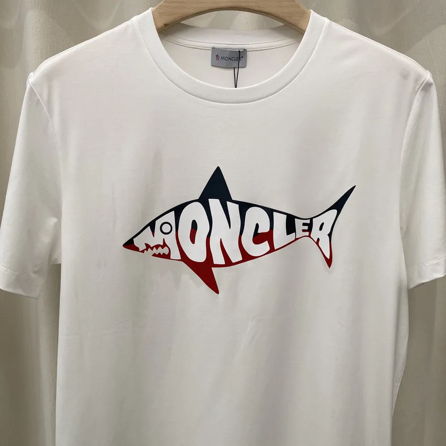 Mon&cler 25春夏 Shark Letter Logo Print T Shirt