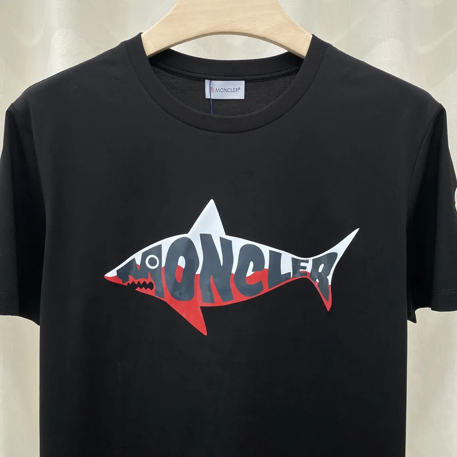 Mon&cler 25春夏 Shark Letter Logo Print T Shirt