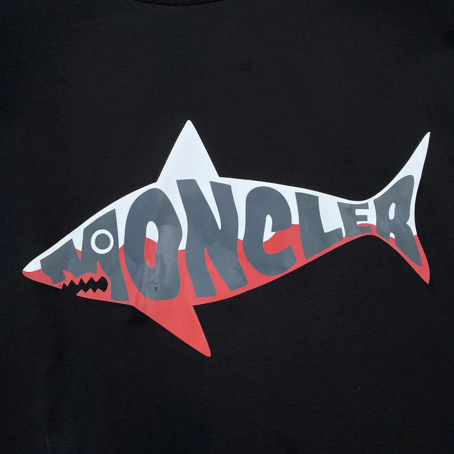 Mon&cler 25春夏 Shark Letter Logo Print T Shirt