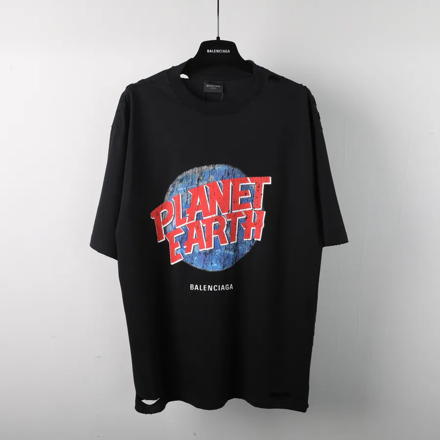 BaleenCiaGa Earth Print Short Sleeve