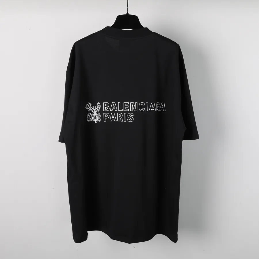 BaleenCiaGa Key Emblem Print Short Sleeve