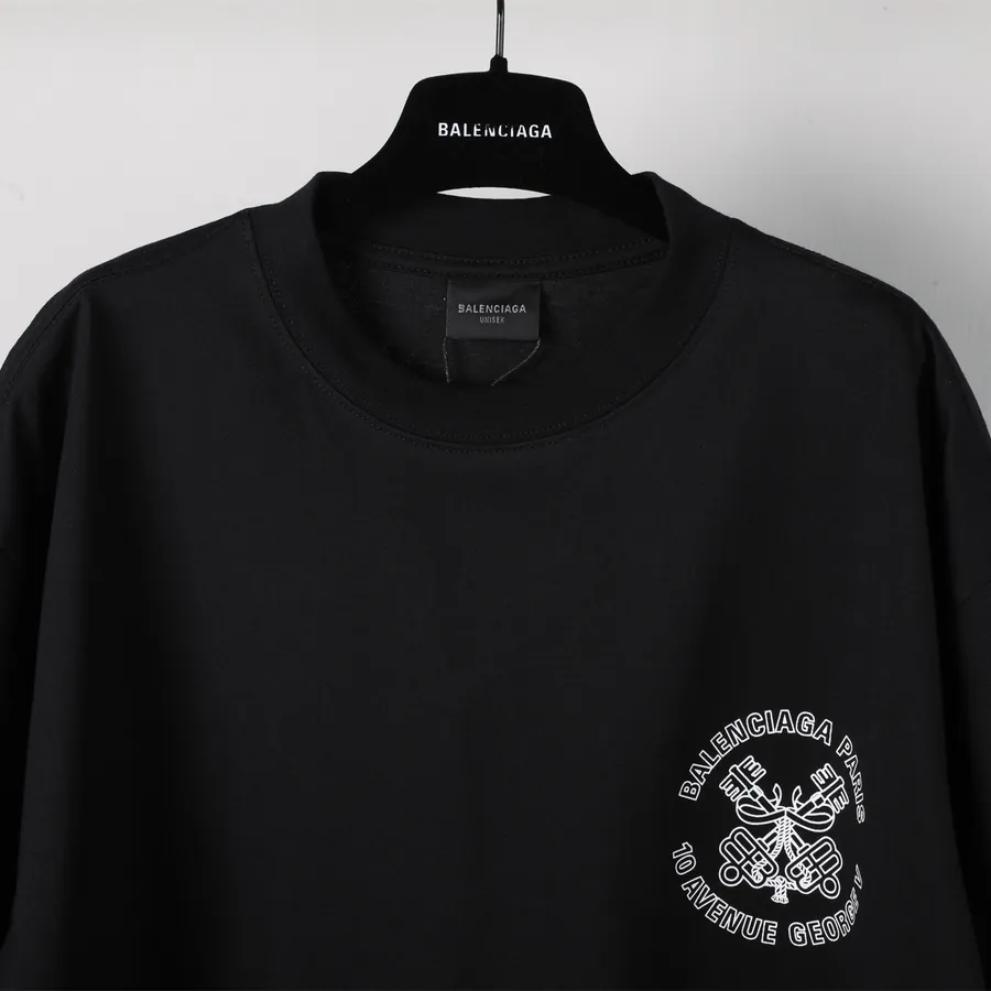 BaleenCiaGa Key Emblem Print Short Sleeve