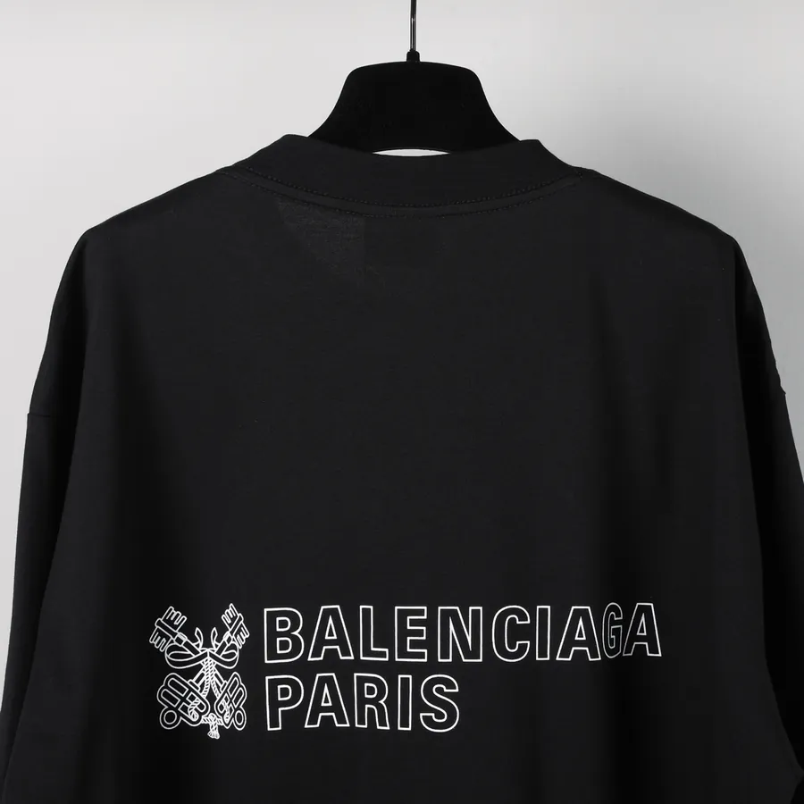 BaleenCiaGa Key Emblem Print Short Sleeve