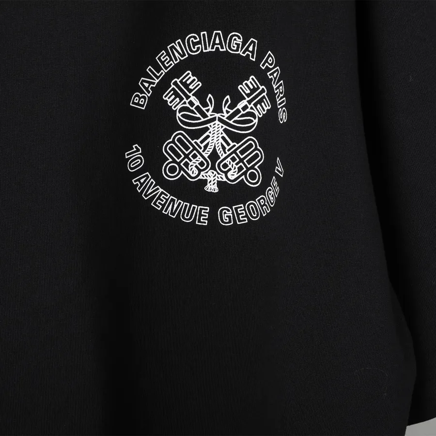 BaleenCiaGa Key Emblem Print Short Sleeve