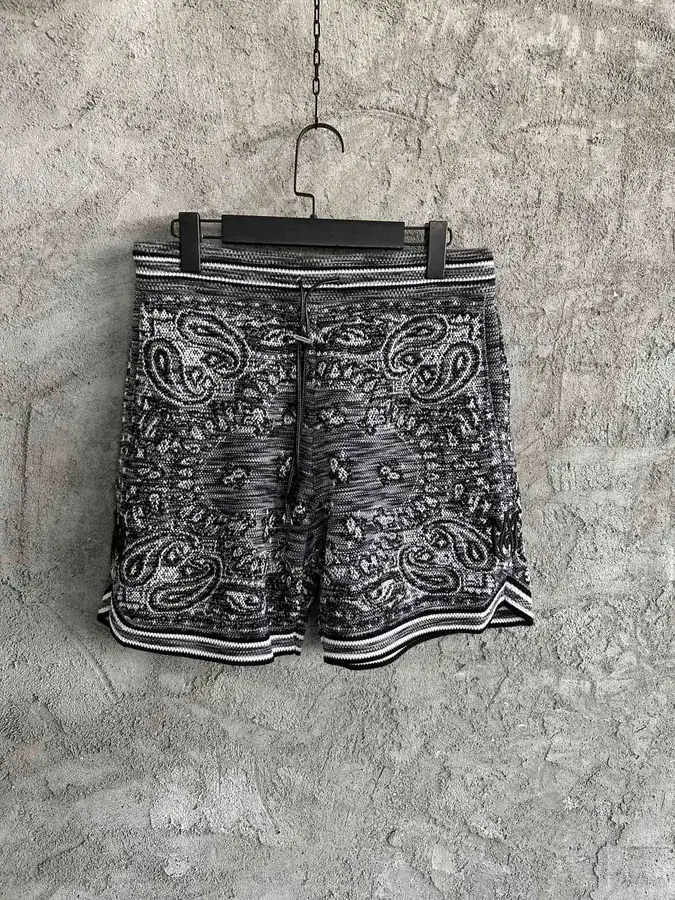 AMIRI 2023SS Waistcoat Flower Cashmere Knit Shorts