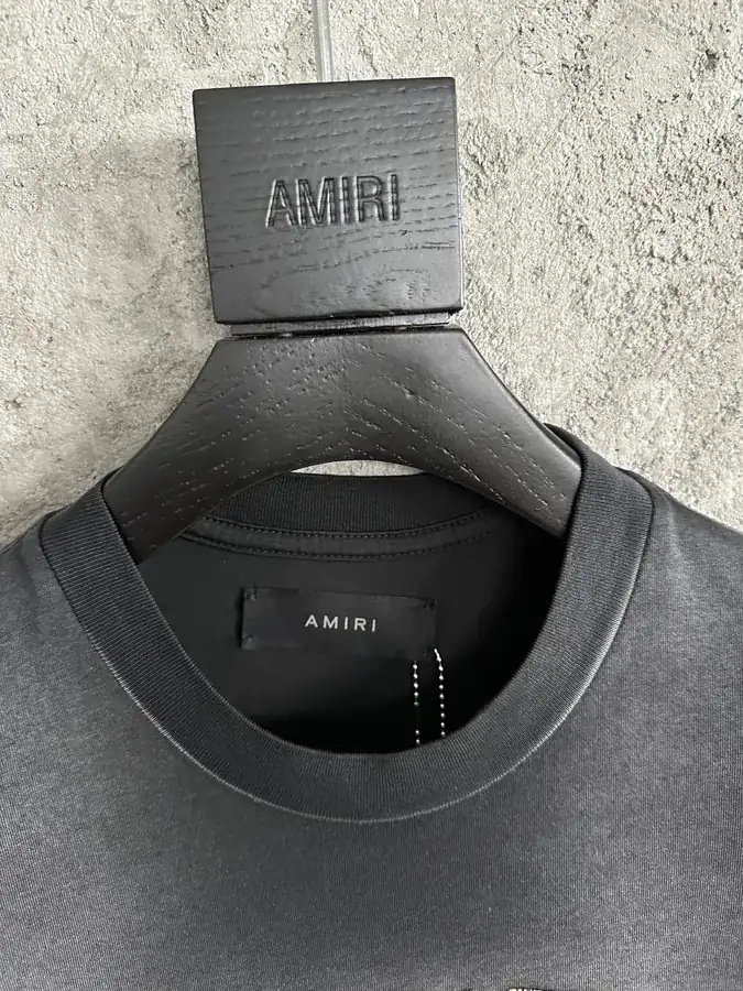 AMIRI 2024SS Plush Distressed Letter Tee