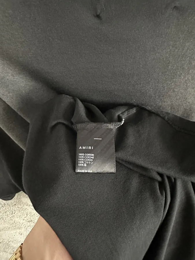 AMIRI 2024SS Plush Distressed Letter Tee