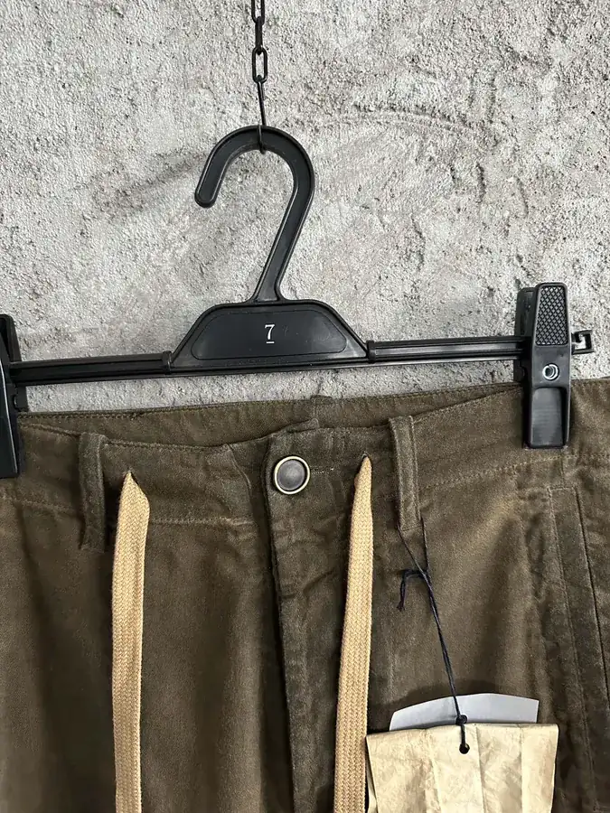 UMA WANG 2023SS Water Scoured Cotton Pants