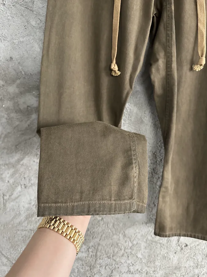 UMA WANG 2023SS Water Scoured Cotton Pants