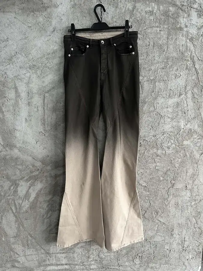Rick Owens DEKSHDW 2024SS Spray Dyed Gradient Cone Pants