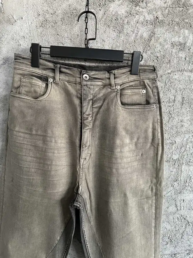 Rick Owens OS Washed Cone Pants in Oxblood