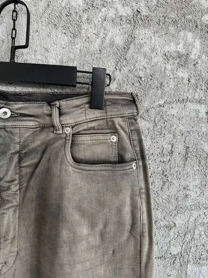 Rick Owens OS Washed Cone Pants in Oxblood