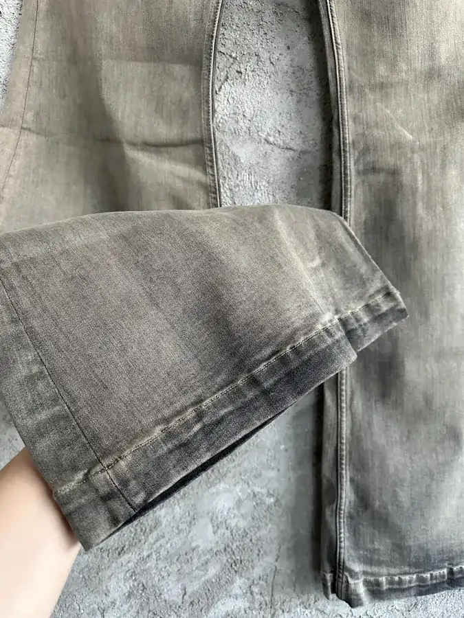 Rick Owens OS Washed Cone Pants in Oxblood