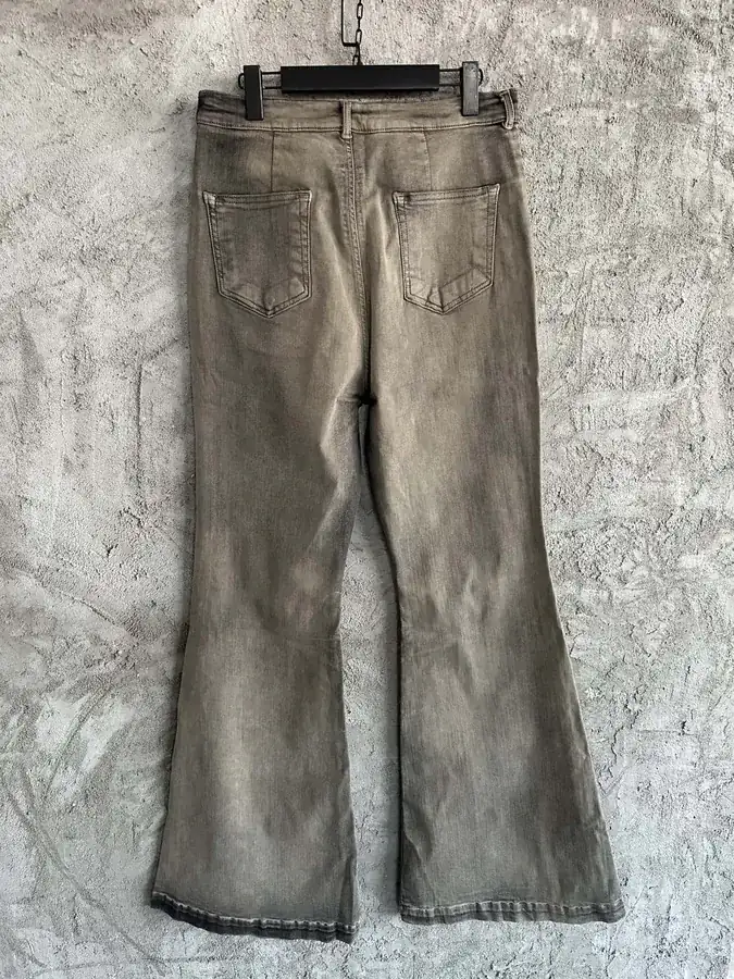 Rick Owens OS Washed Cone Pants in Oxblood