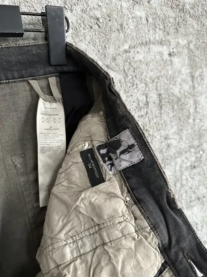 Rick Owens OS Washed Cone Pants in Oxblood