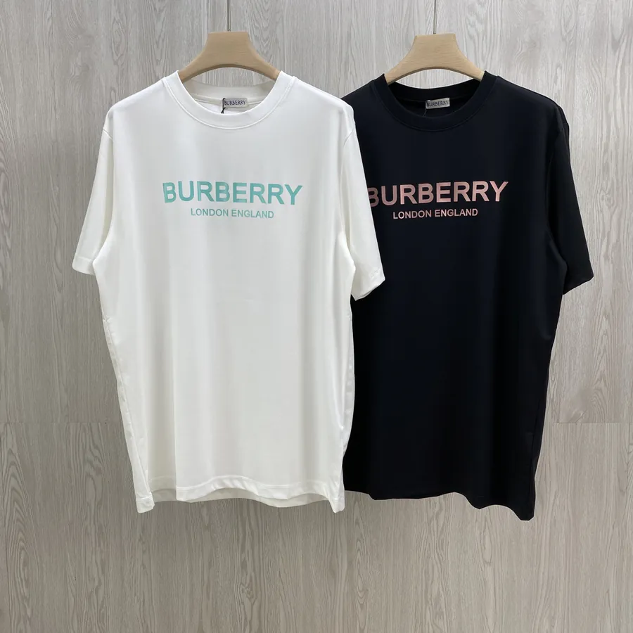 Burberry Letter Logo Print情侣短袖
