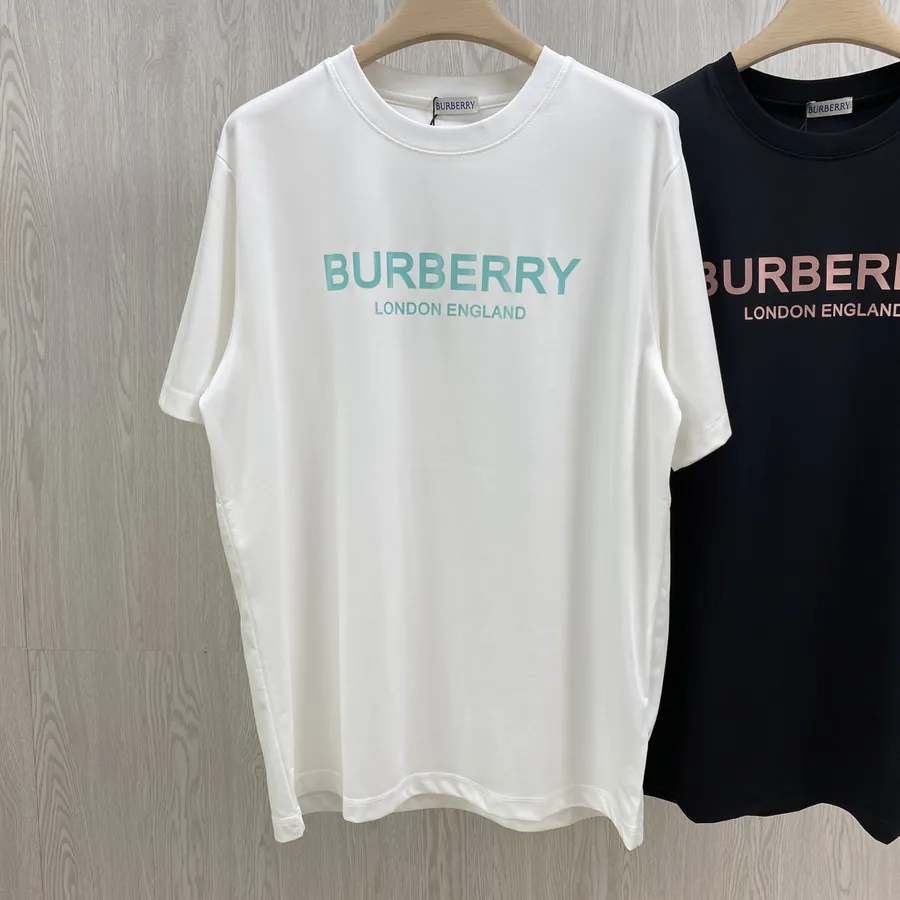 Burberry Letter Logo Print情侣短袖