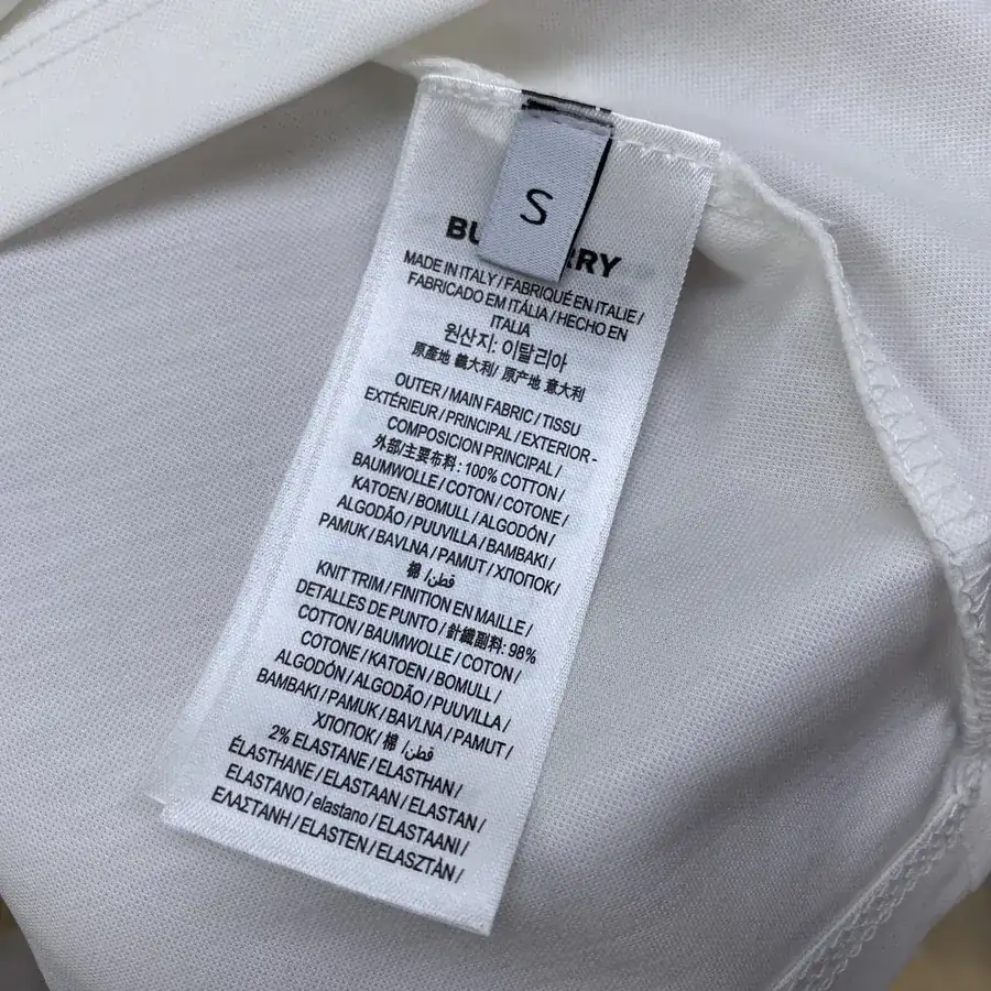 Burberry Letter Logo Print情侣短袖