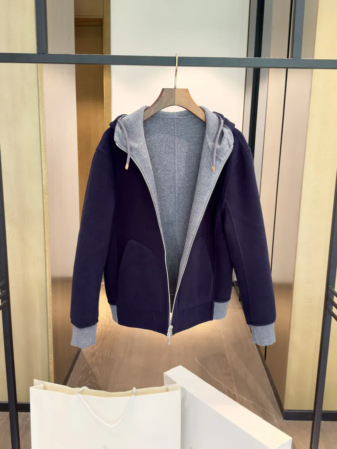 Brunello Cucinelli BC Double Face Cashmere Hoodie
