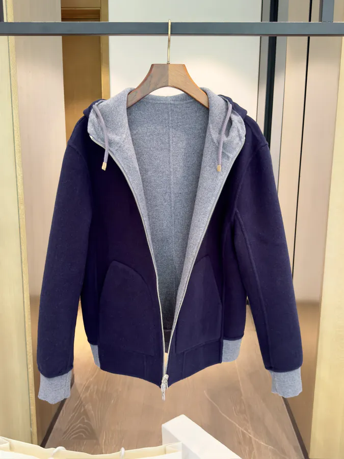 Brunello Cucinelli BC Double Face Cashmere Hoodie