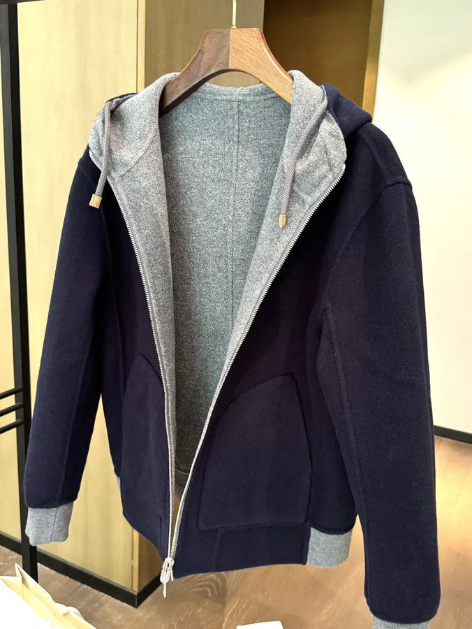 Brunello Cucinelli BC Double Face Cashmere Hoodie
