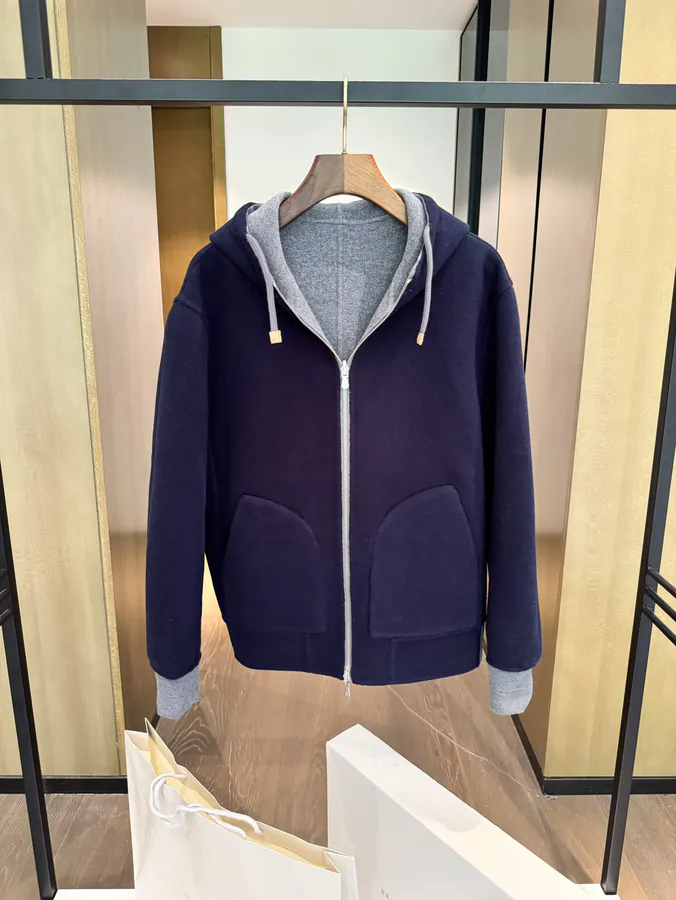 Brunello Cucinelli BC Double Face Cashmere Hoodie