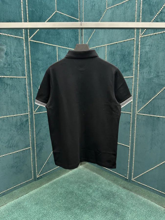 Monte 25ss New Cotton Canvas Polo Shirt with Logo Embroidery
