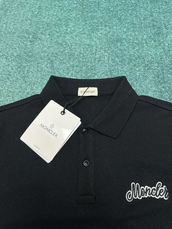 Monte 25ss New Cotton Canvas Polo Shirt with Logo Embroidery