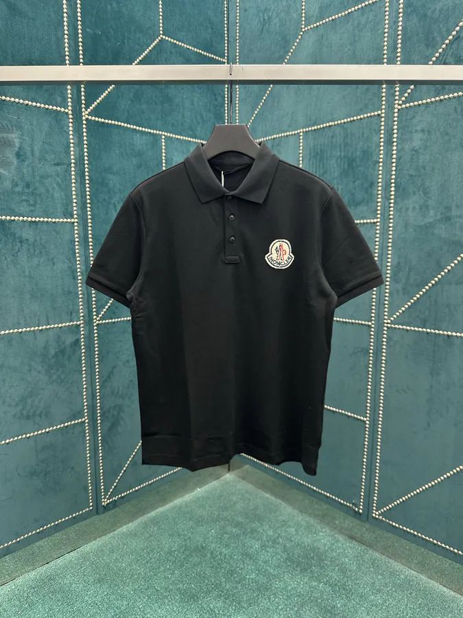 Monte 25ss New Cotton Canvas Polo Shirt with Logo Patch