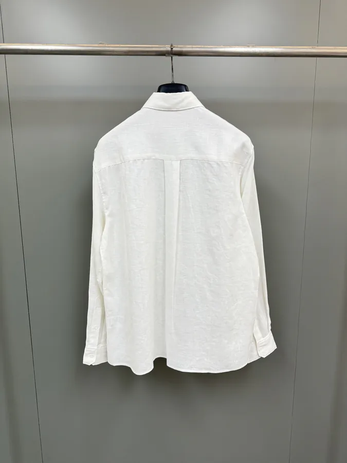 Italian Holiday Mens 25ss New Pattern Embroidered Linen