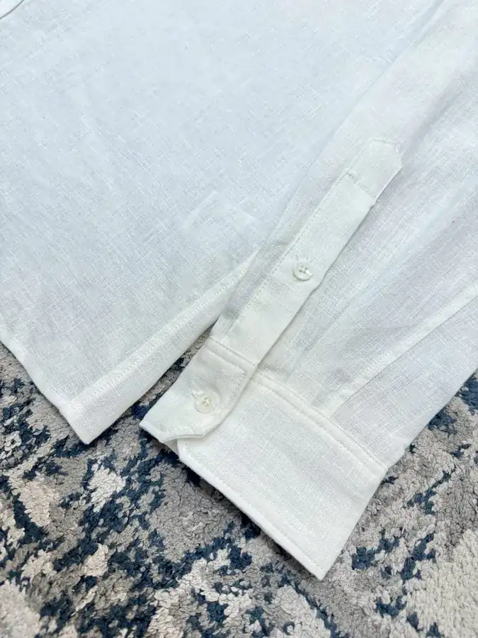Italian Holiday Mens 25ss New Pattern Embroidered Linen