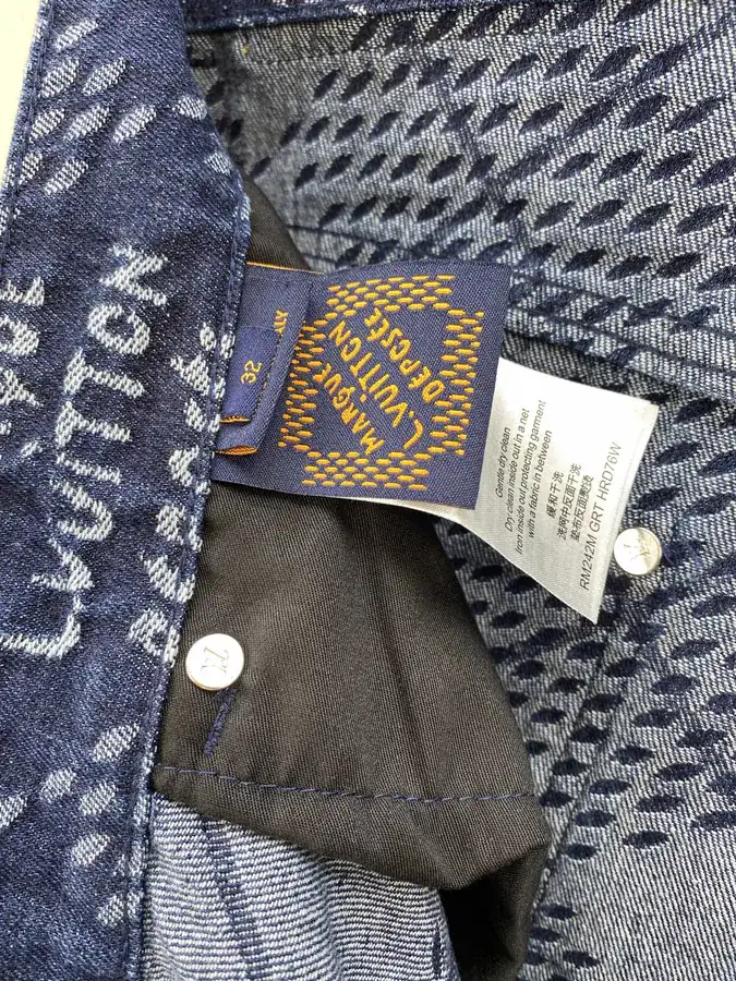 V25ss Diamond Pattern Workwear Pocket Denim Shorts