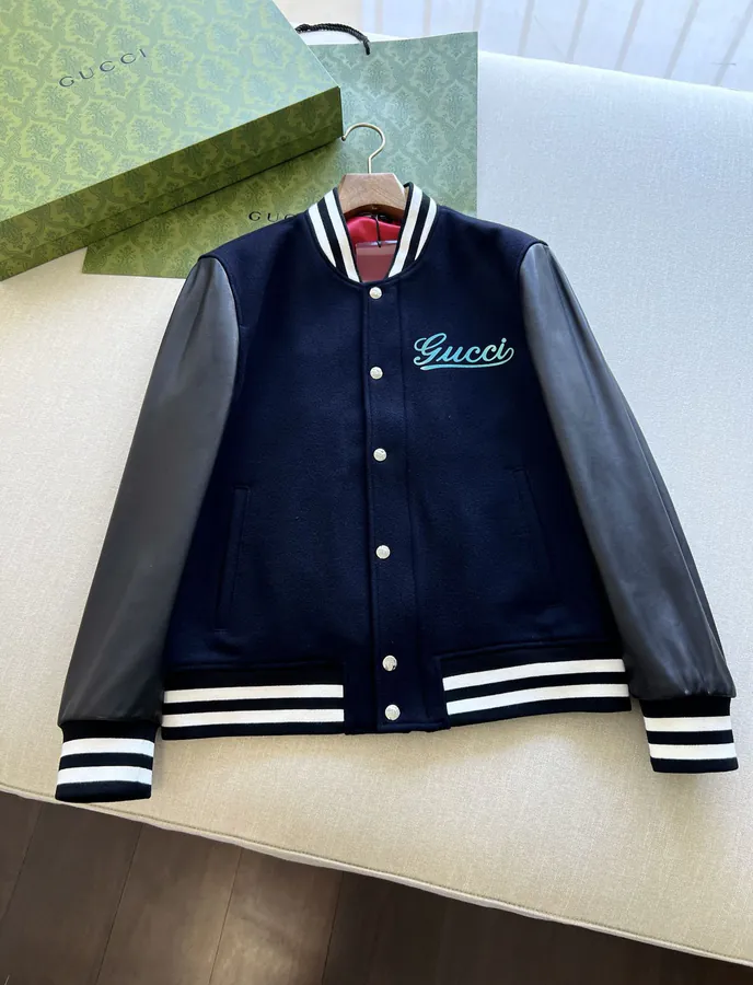 GG Baseball in Navy Blue Wool