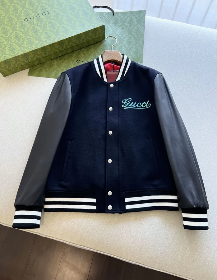 GG Baseball in Navy Blue Wool